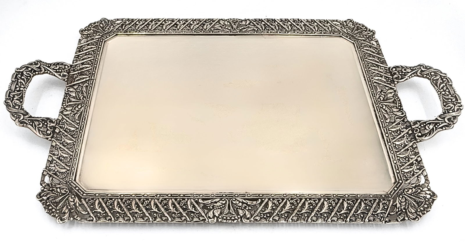 Charming Spanish silver tray (1 of 2)