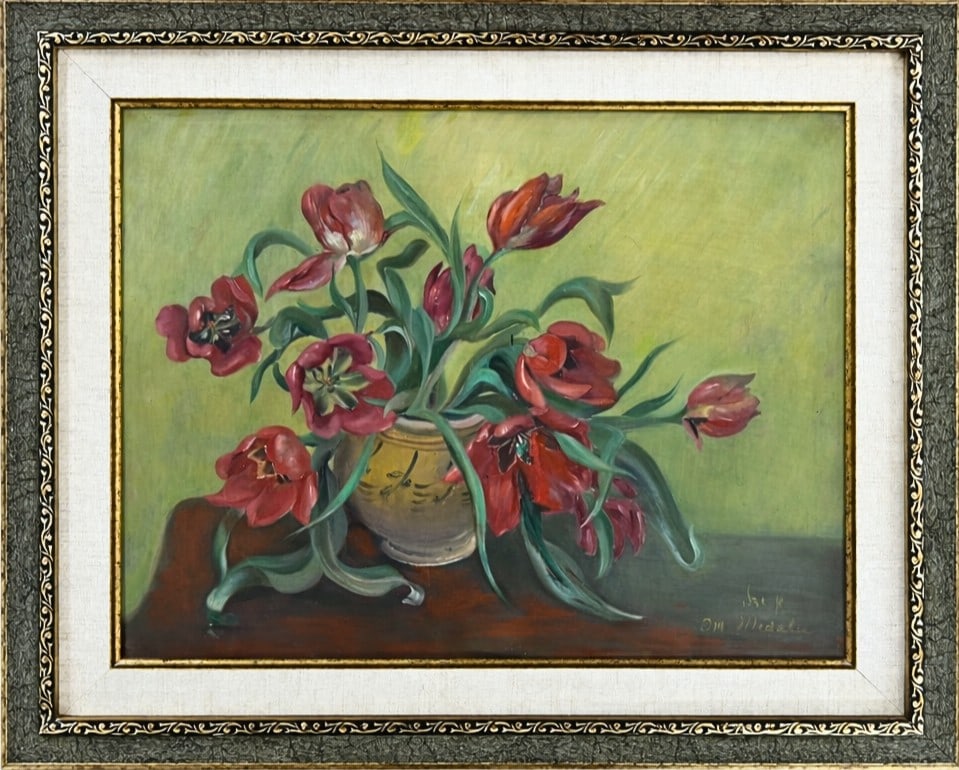 Anne Medaly (1896–1991) israel, Composition with Flowers, 1931 (1 of 4)