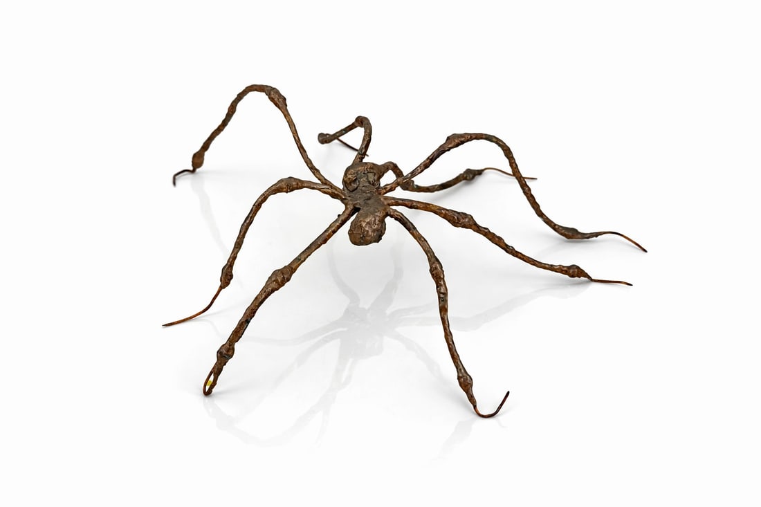 Attributed to Louise Bourgeois (1911-2010), New York “Spider: Attributed to Louise Bourgeois (1911-2010), New York“Spider” Bronze sculpture Height: 11 cm Width: 49 cm Provenance: From the private collection of D
