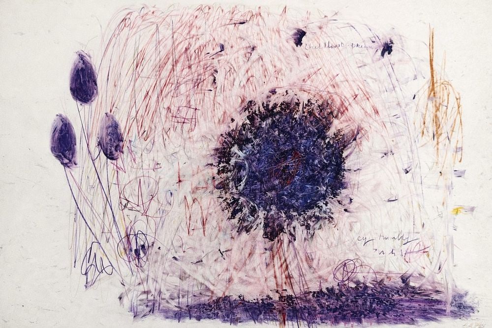 Cy Twombly (1928-2011), Violet Bloom (1 of 3)