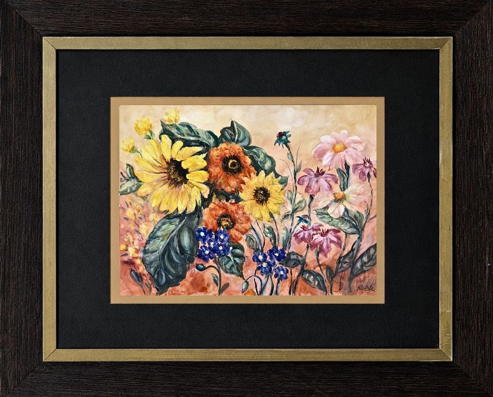 Emil Nolde (1867-1956), Floral Composition: Emil Nolde (1867-1956), Floral Composition Watercolor on paper Signed lower right Dimensions (including frame):55 x 47.5 cm Dimensions (excluding frame) :51.5 x 44.5 cm Provenance: