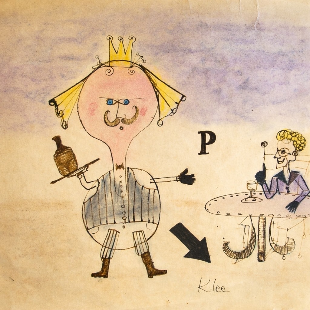 Paul Klee (1879-1940), Der K?nig der Franzosen 1925: Paul Klee (1879-1940), Der K?nig der Franzosen 1925 Watercolor and ink paper 1925 Signed lower right D