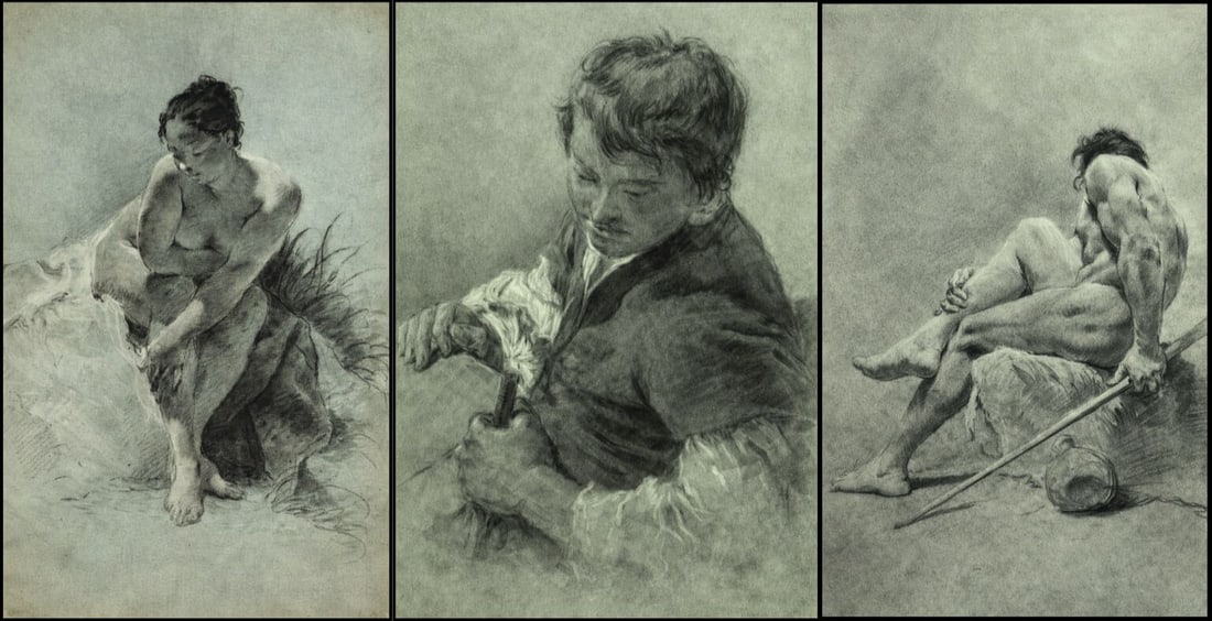 Untitled (Figure Studies, Triptych) (1 of 5)