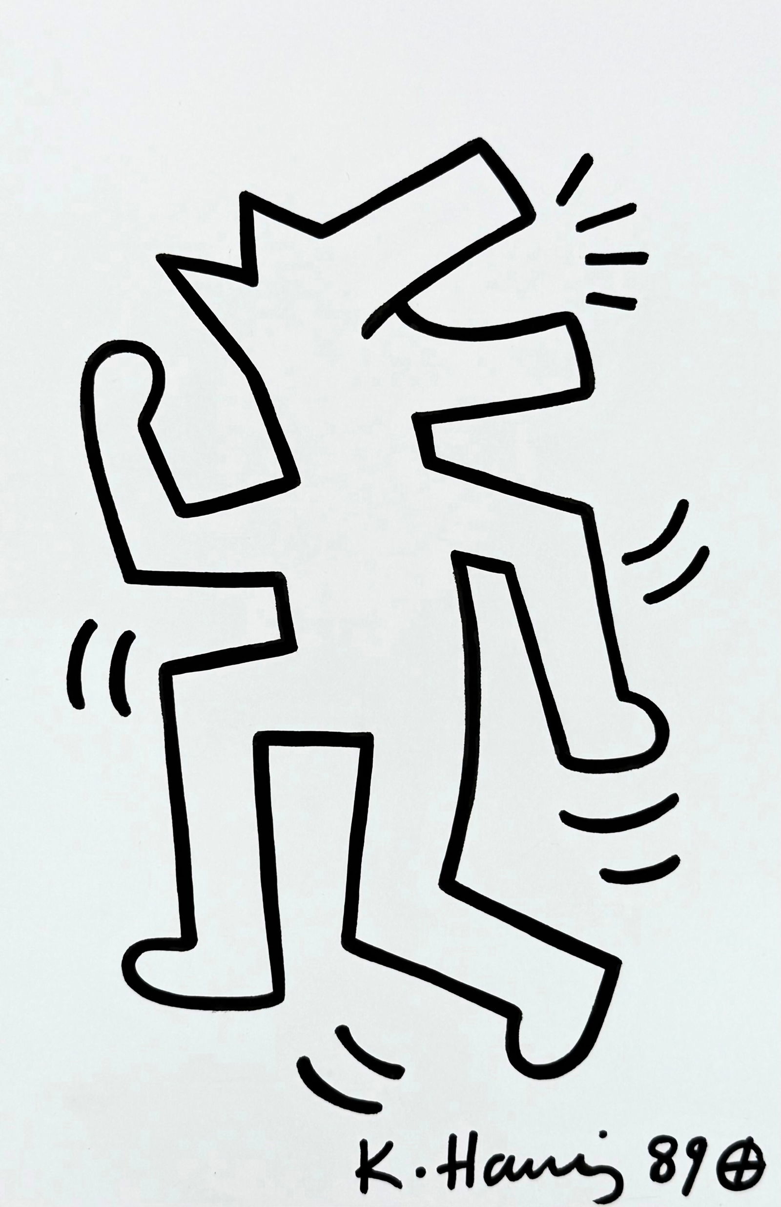 Keith Haring (1958-1990), Dancing Figure: Keith Haring (1958-1990), Dancing Figure Ink on paper Signed and dated 89 (bottom right) Dimensions:30 x 20 cm Provenance: Private collection, Israel