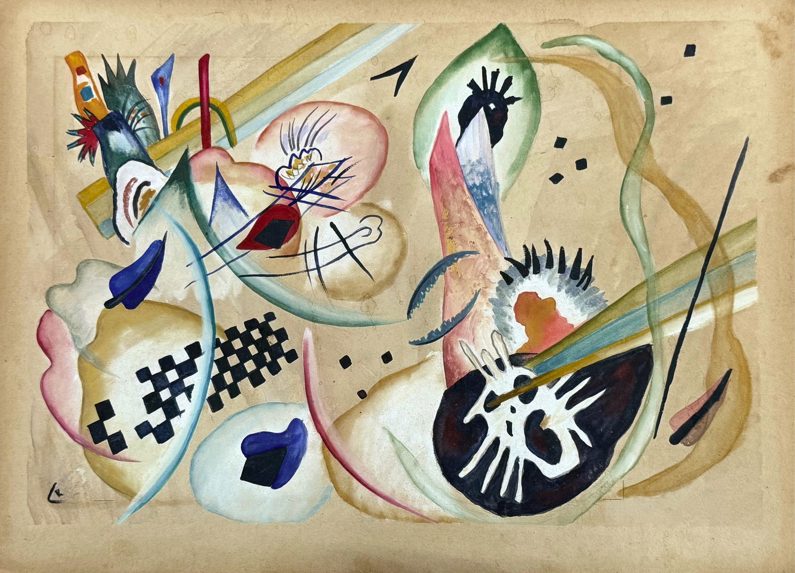 Wassily Kandinsky (1866–1944), Abstract Composition (1 of 2)