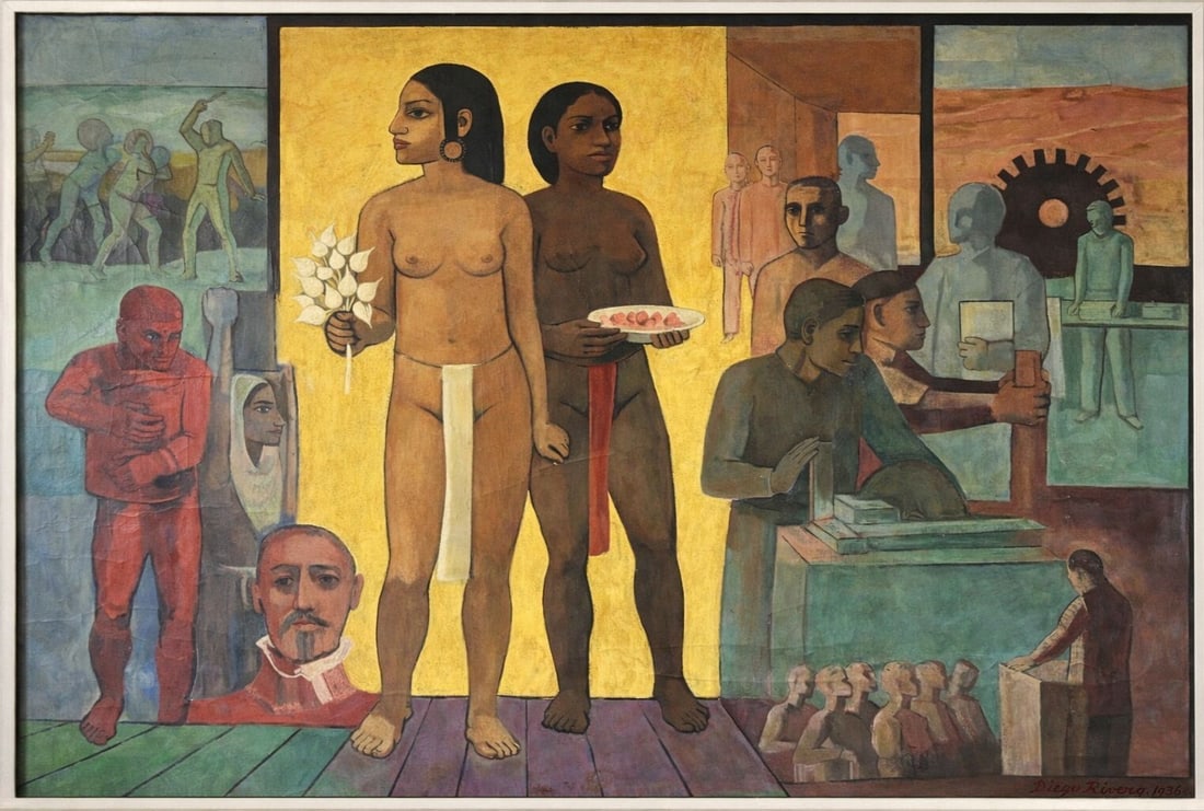 Diego Rivera (1886-1957), Allegorical Composition (1 of 3)