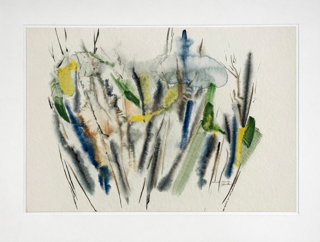 Paul Jenkins (1923-2012), Phenomena in Blue and Yellow (1 of 3)
