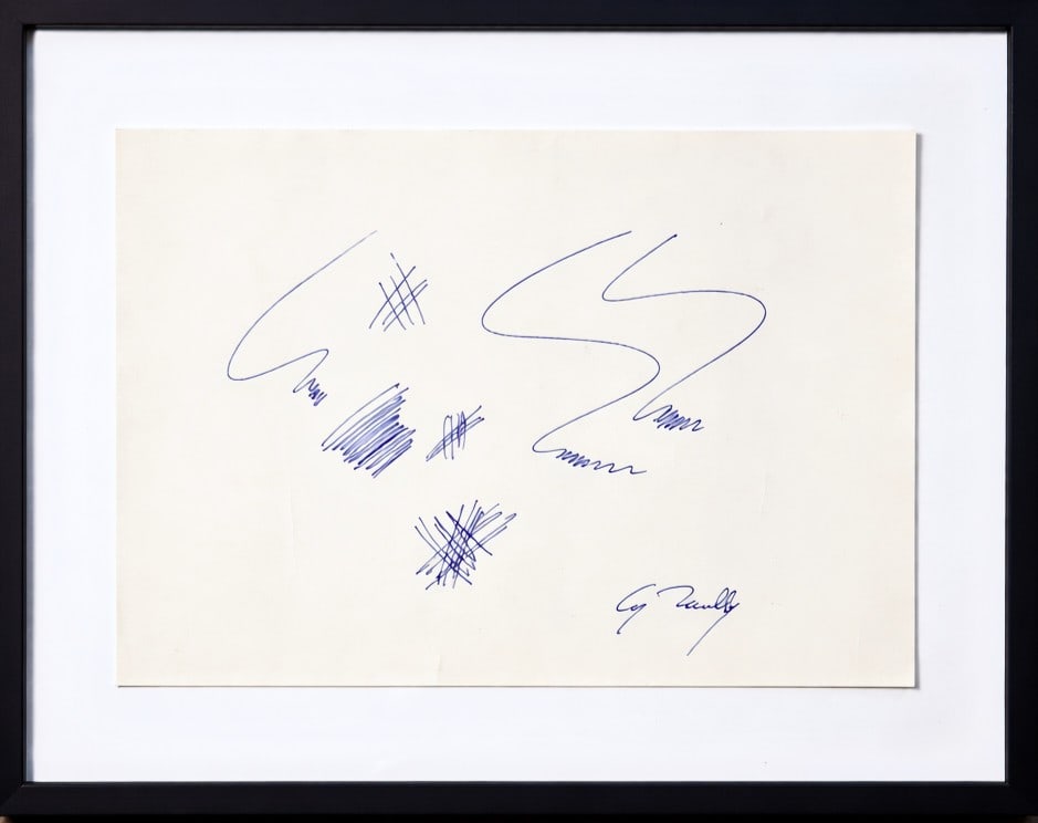 Cy Twombly (1928-2011), Blue Scribble Composition (1 of 2)