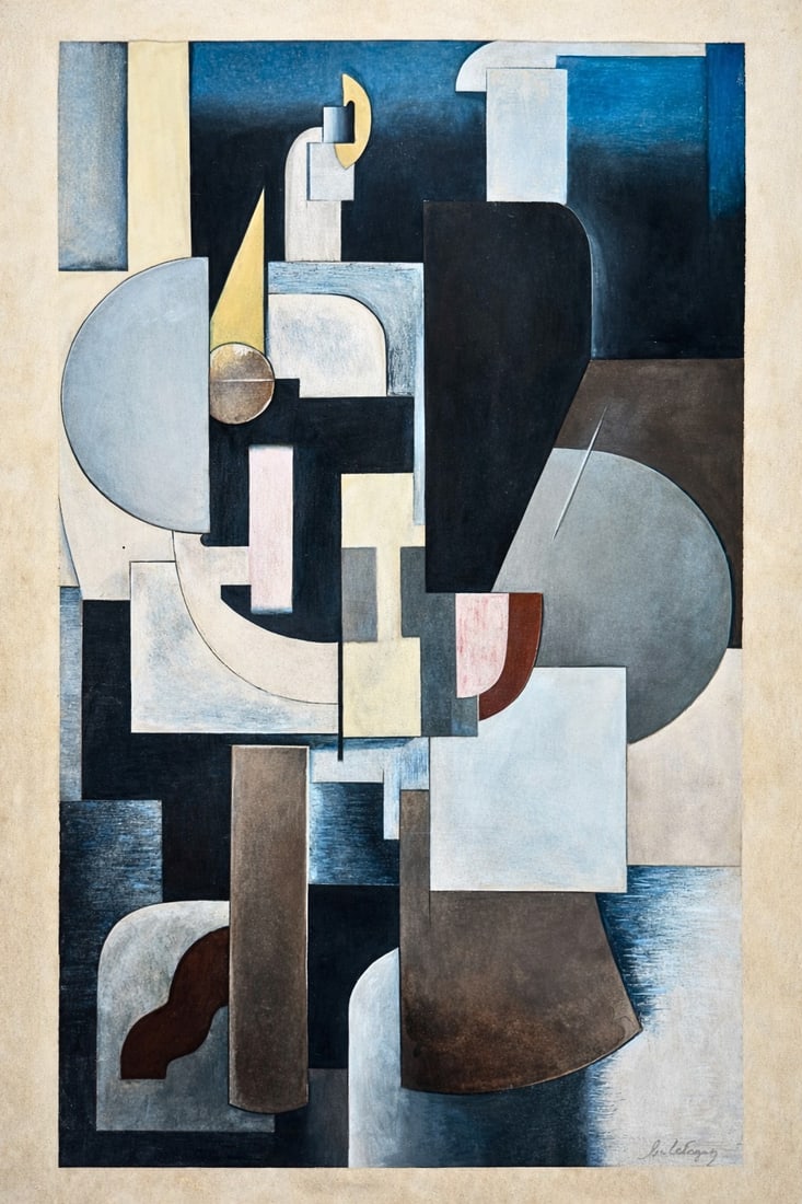 Vladimir Lebedev (1891-1967), Constructivist Composition (1 of 3)