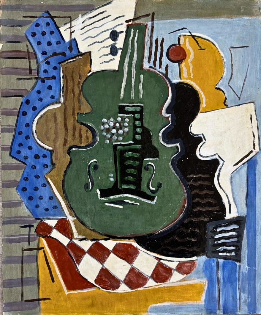 Juan Gris (1887-1927), Nature Morte a la Guitare(Still Life with Guitar) (1 of 2)