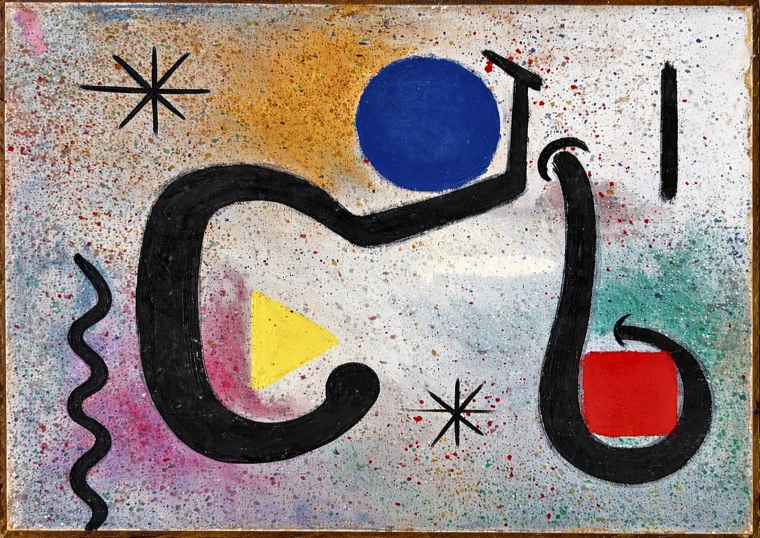 Joan Miro (1893-1983), Figure in a Cosmic Space (1 of 3)