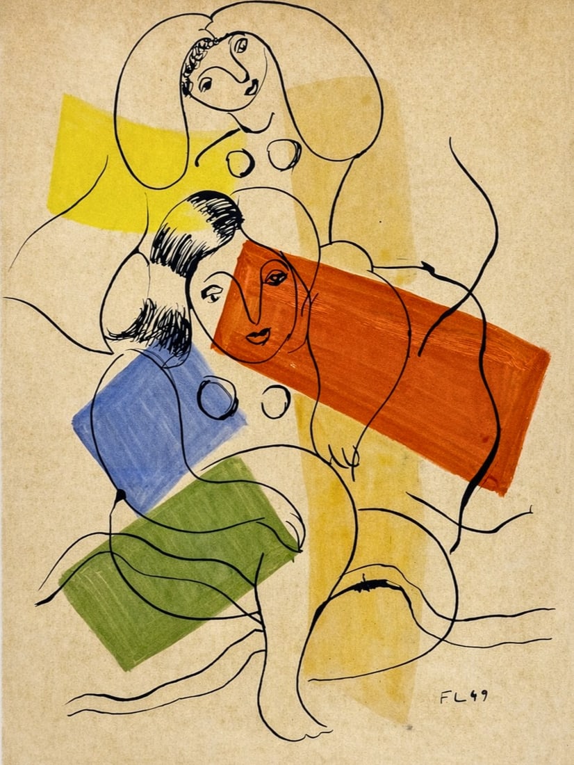 Fernand Leger (1881-1955), Modernist Composition (1 of 3)