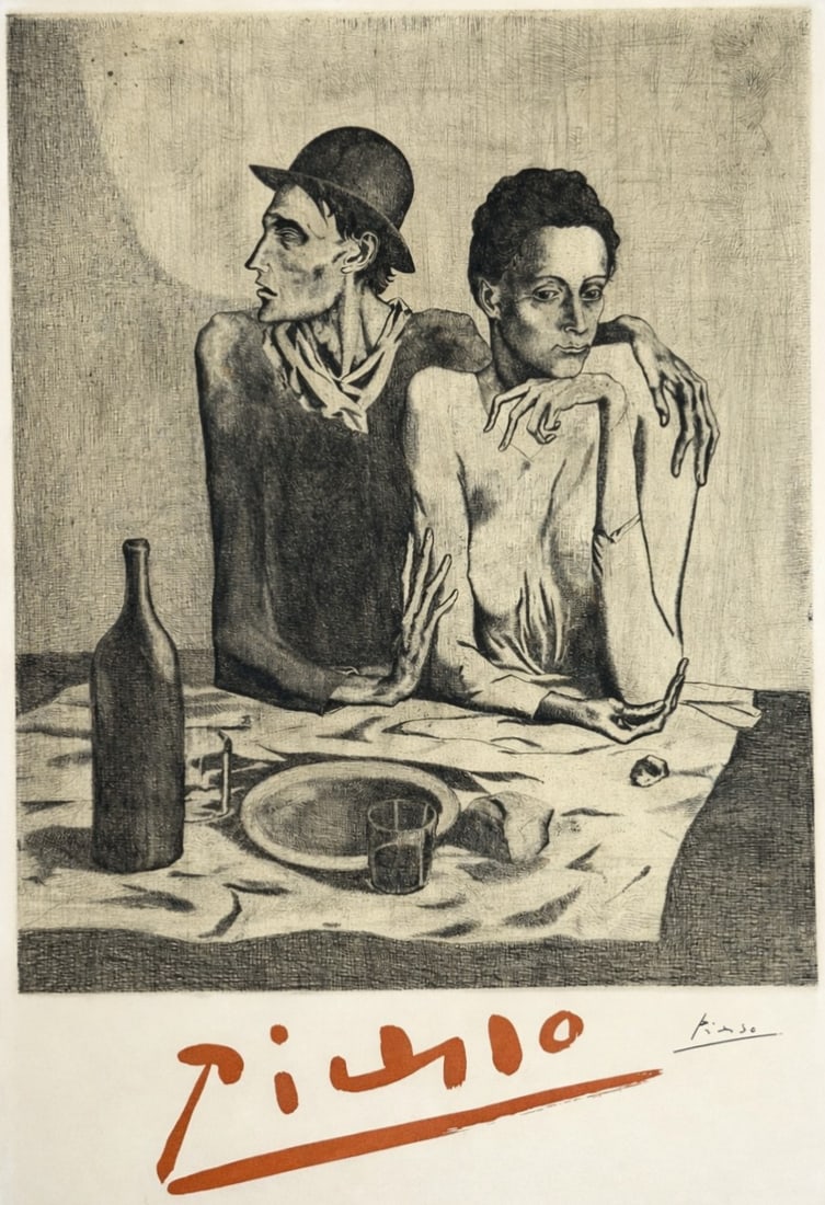 Pablo Picasso (1881-1973), La Frugalite, (The Frugal Meal), 1904 (1 of 3)
