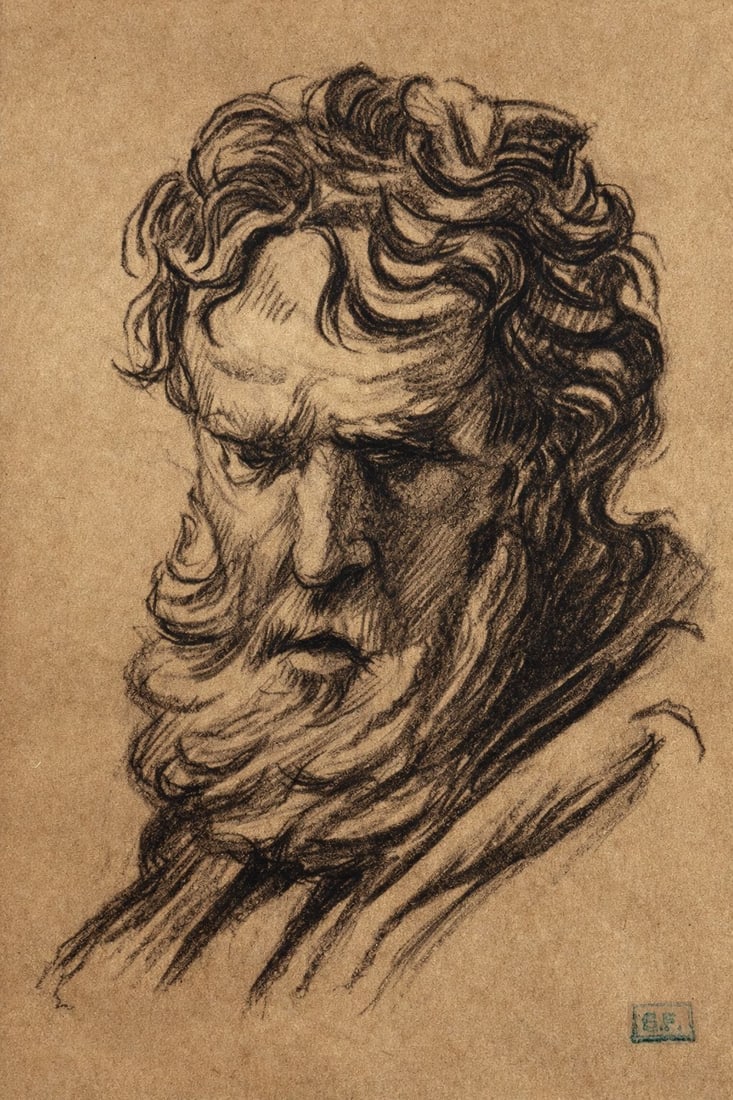 Attributed to Rembrandt van Rijn (1606-1669), Study of an Old Man (1 of 2)