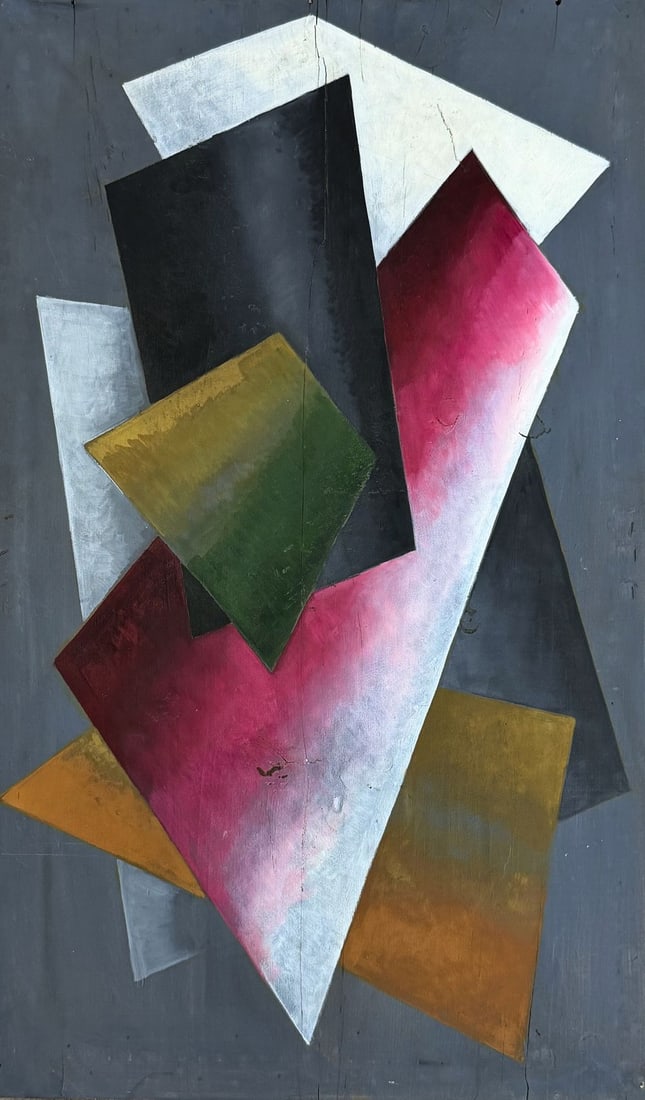 Alexander Vesnin (1883-1959), "Abstract Composition"1917 (1 of 2)