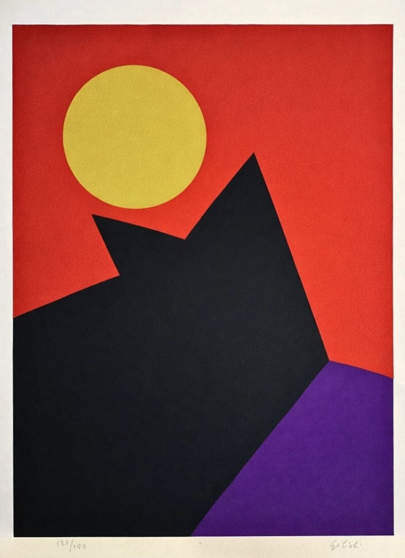 Emile Gilioli (1911-1977) Composition (Dejeuner de Soleil)1960 (1 of 4)