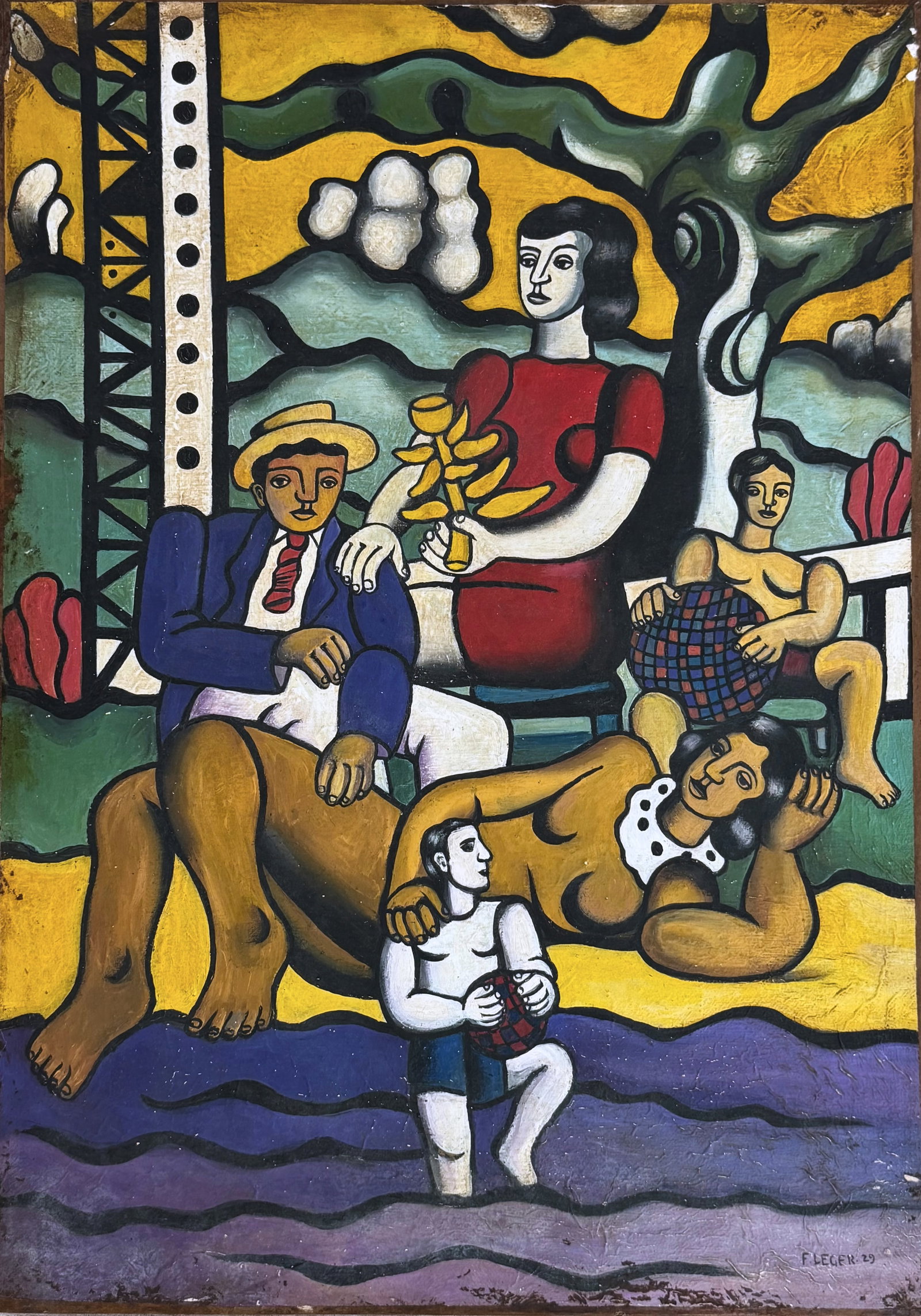 Fernand Leger (1881-1955), Figural Composition Signed and attributed (1 of 3)