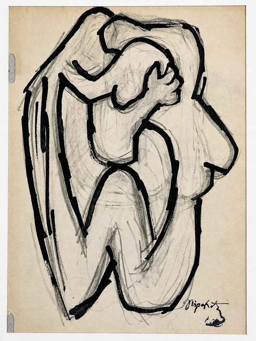 Jacques Lipchitz (1891-1973), Untitled (Abstract Figure) (1 of 2)