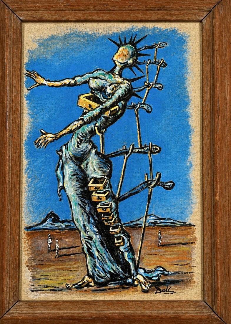 Salvador Dali (1904-1989) Surrealist Figure (1 of 3)