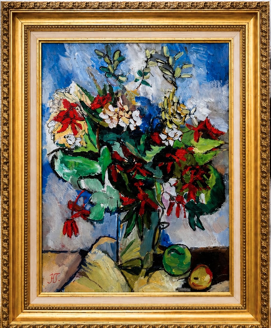 Marie Laurencin (1883-1956), Vase de Fleurs: Signed lower left Dimensions: 55.5 × 41.5 cm Provenance: Private Collection of Pierre Goral, Paris Notes: Accompanied by a