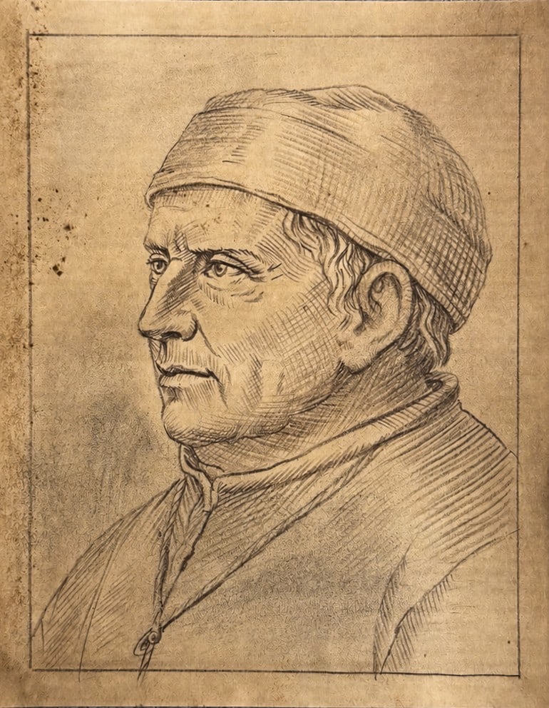 Hans Baldung Grien (1484-1545), Portrait of an Elderly Man in a Cap (1 of 2)