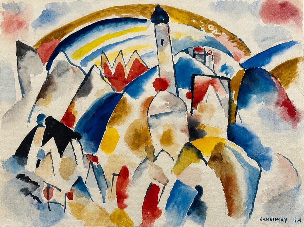 Wassily Kandinsky (1866-1944), Murnau Composition , 1909 (1 of 2)
