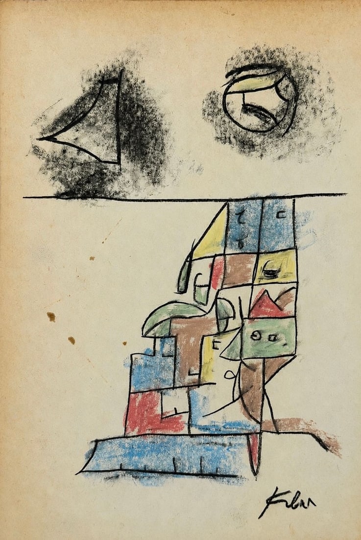 Attributed to Paul Klee (1879â€“1940), Abstract Composition (1 of 2)