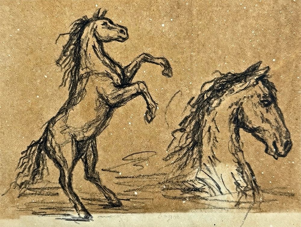 Attributed to Edgar Degas (1834-1917), Studies of Horses (1 of 2)