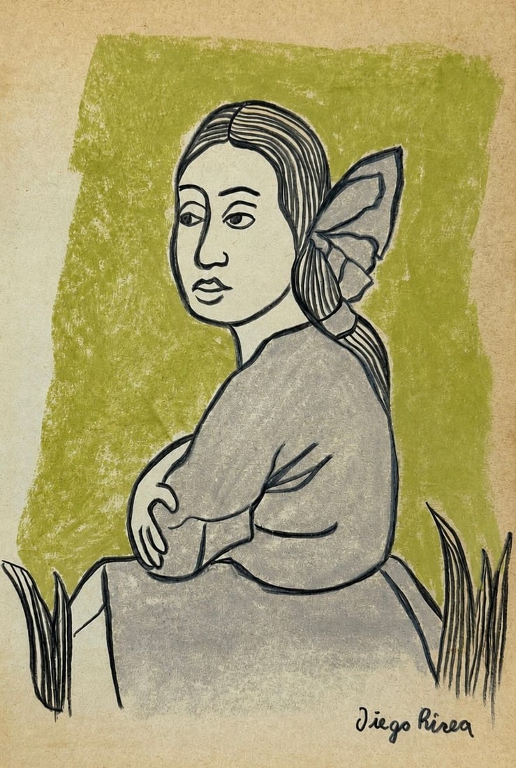 Diego Rivera (1886-1957), Portrait of a Young Girl (1 of 2)