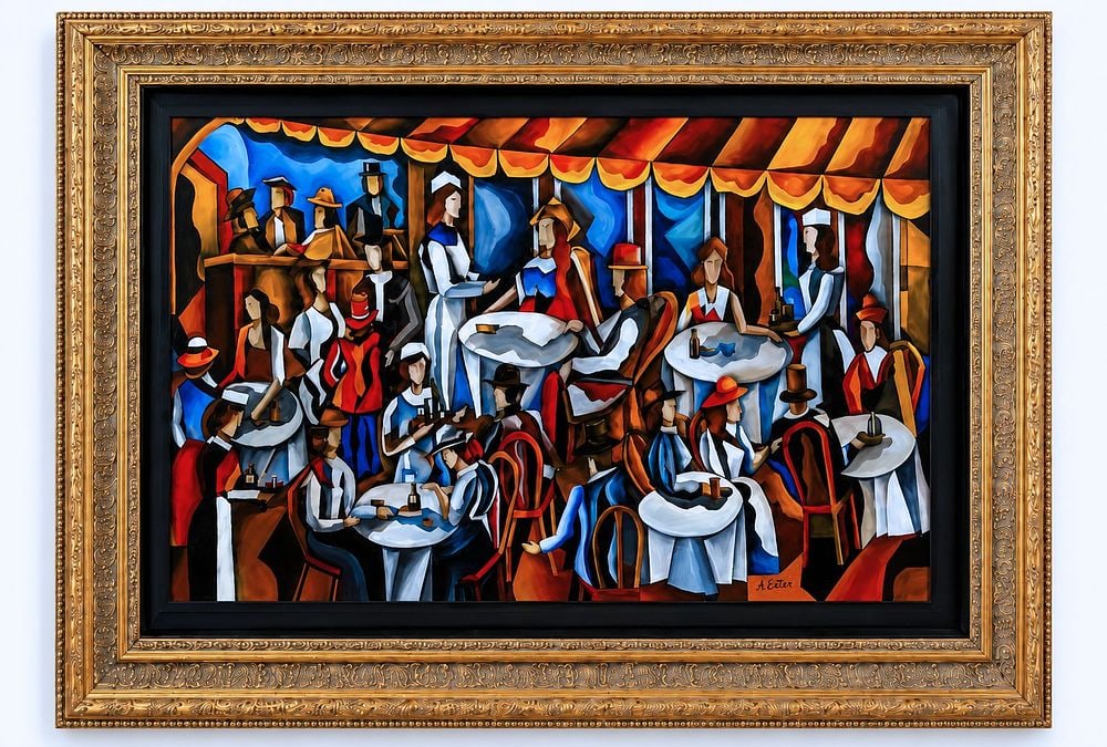 Alexandra Exter (1882-1949), Cafe Scene (1 of 2)