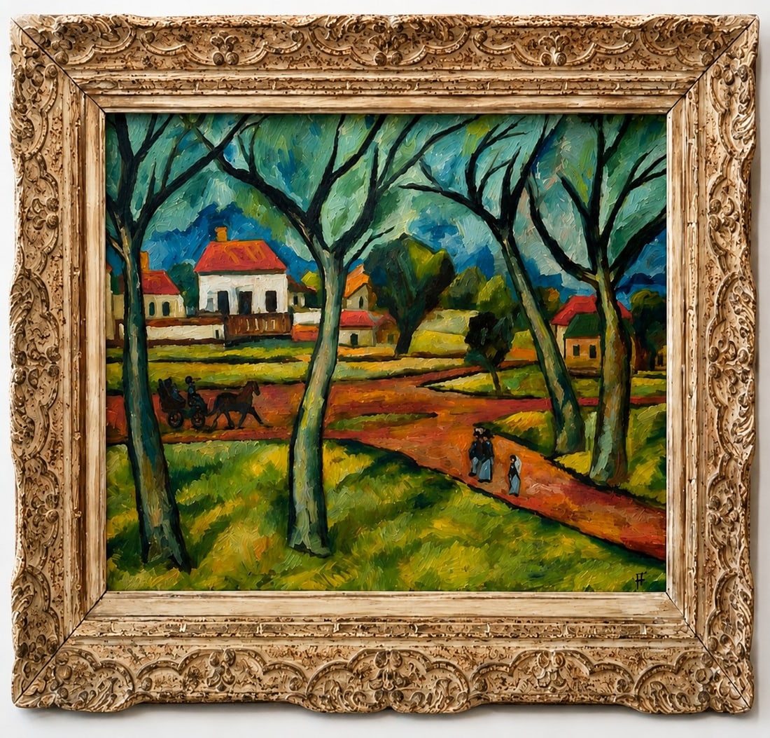Natalia Goncharova (1881-1962), Winter Landscape (1 of 2)
