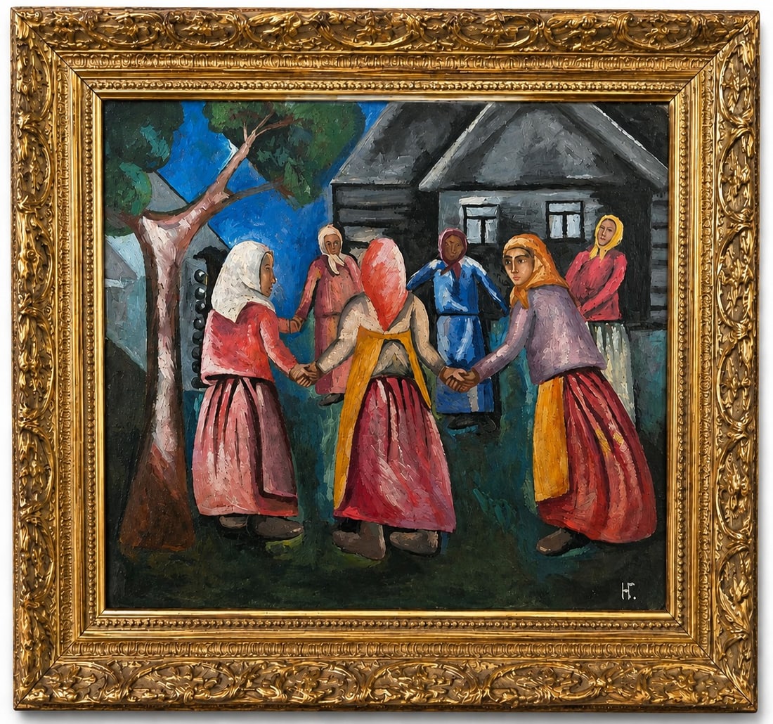 Natalia Goncharova (1881-1962), La Ronde (1 of 2)