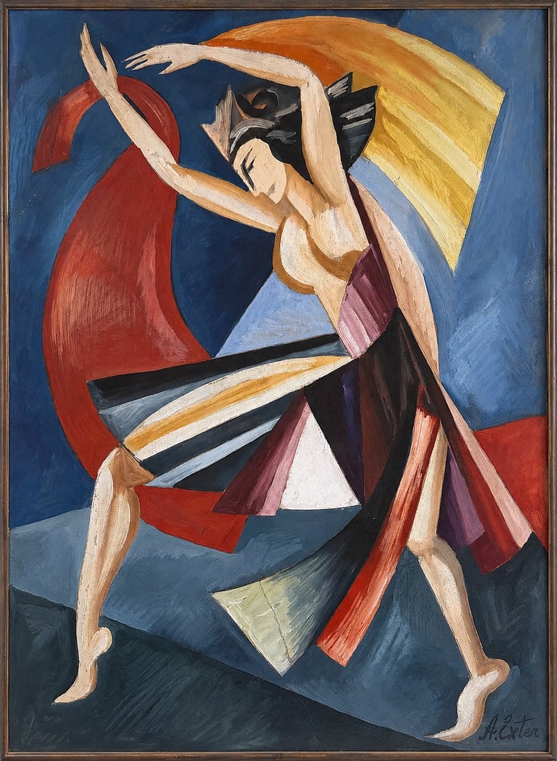 Alexandra Exter (1882â€“1949) , Cubist Dancer (1 of 3)