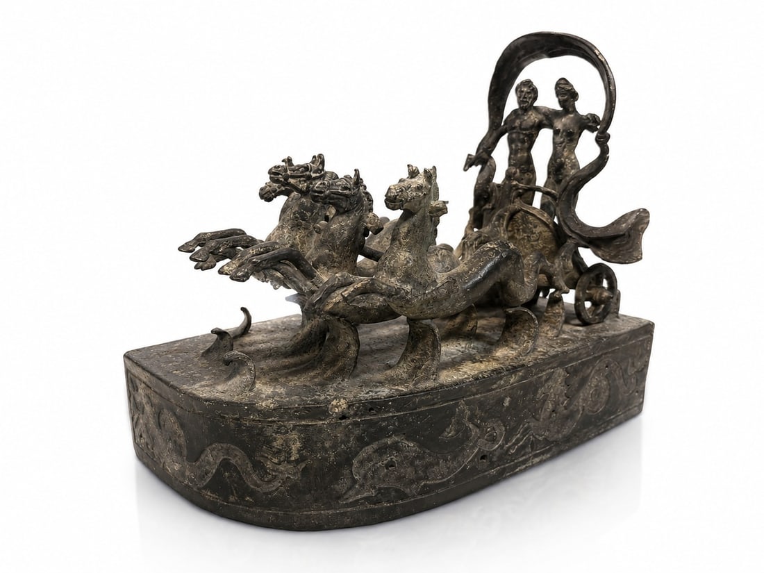 Bronze Mythological Chariot Group, 20th Century (1 of 3)