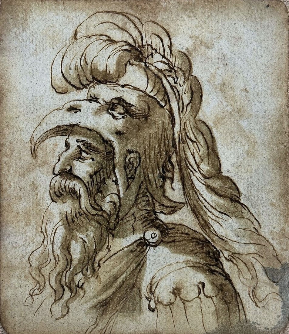 Attributed to Vincent van Gogh (1853â€“1890), Warrior in a Helmet (1 of 2)