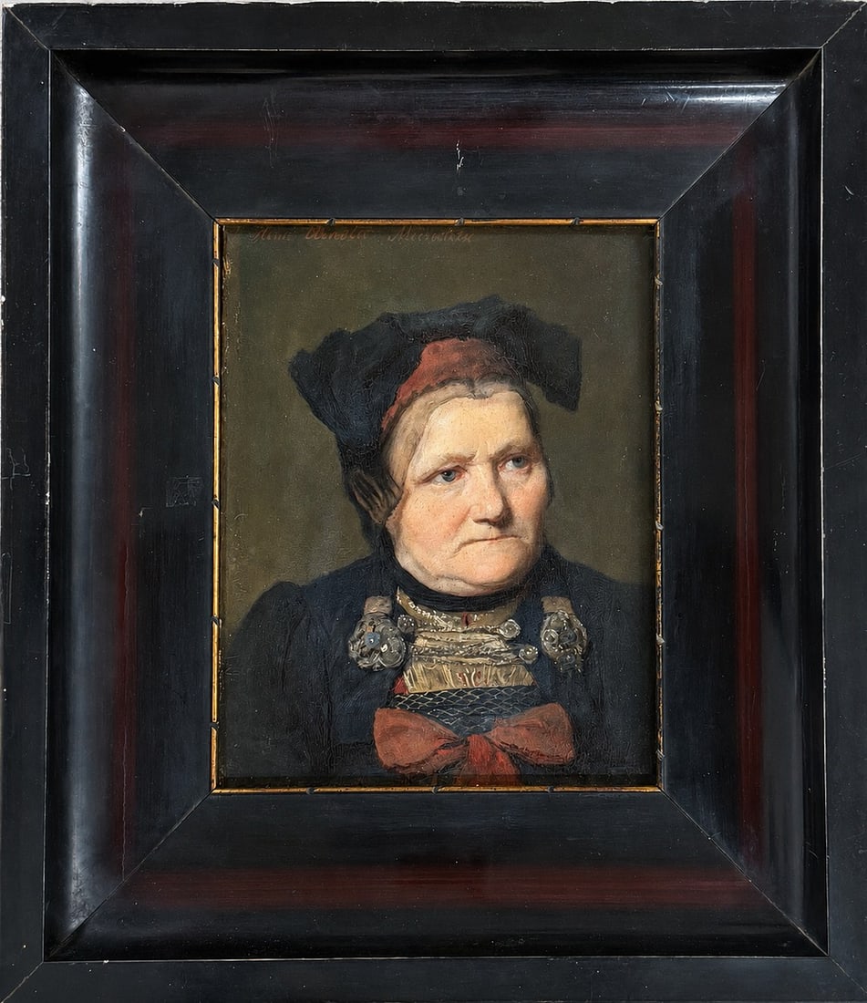 Master H.B. with the Griffin Head (16th Century) Portrait of a Woman in Traditional Dress: Master H.B. with the Griffin Head (16th Century)Portrait of a Woman in Traditional Dress Oil on wood Dimensions (excluding frame): 20 × 25 cm Dimensions (including frame): 34.5 × 39 cm <