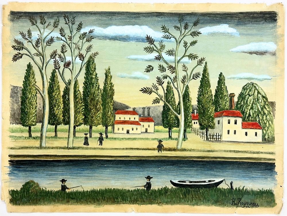Henri Rousseau (1844-1910), Riverside Landscape (1 of 2)