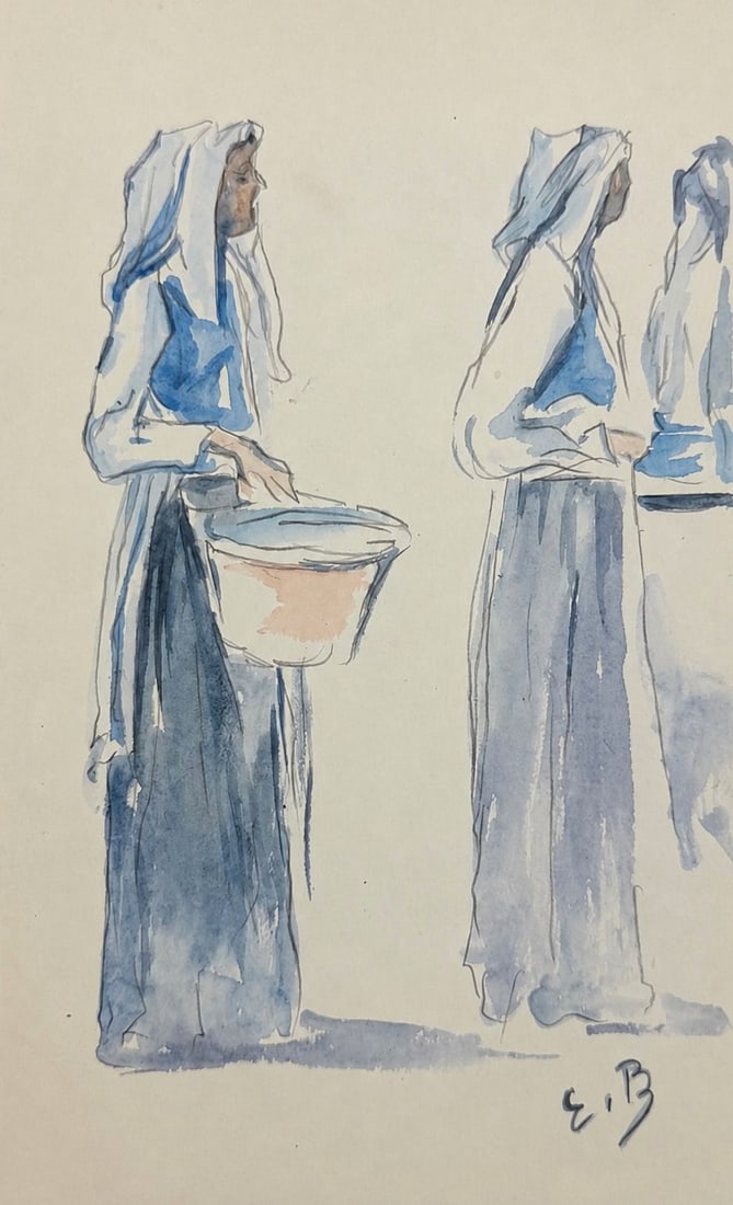 Eugene Boudin (1824-1898), Breton Women (1 of 2)