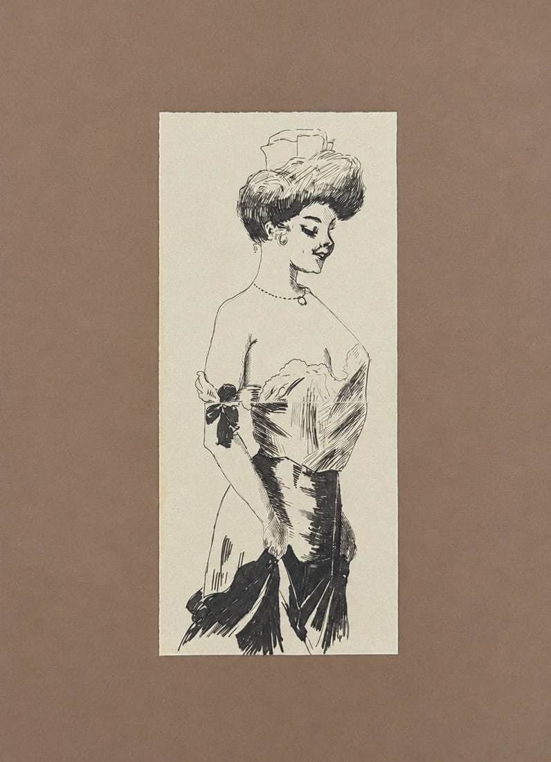 Charles Dana Gibson (1867-1944), Portrait of a Young Lady (1 of 2)