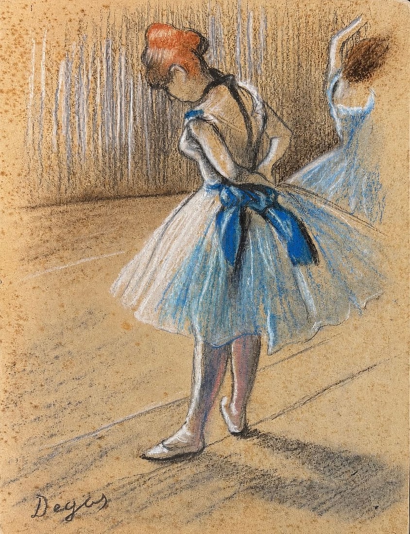 Edgar Degas (1834-1917), Ballerina: Edgar Degas (1834-1917), Ballerina Mixed media on paper Signed lower left Dimensions: 30 × 22.6 cm Provenance:Purchased directly from the artist in Paris Subsequent
