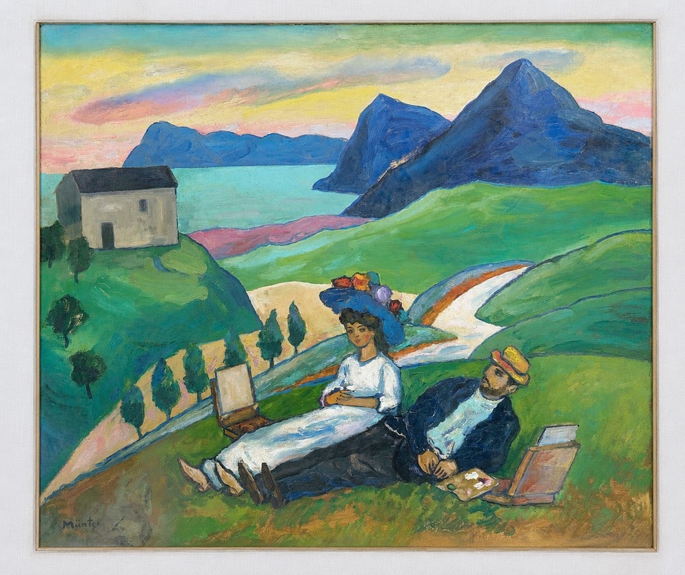 Gabriele M?nter (1877-1962), Landscape: Gabriele Munter (1877-1962), Landscape Oil on canvas Signed lower left Dimensions: 53.2 × 63 cm Provenance:Private Collection, Tel Aviv