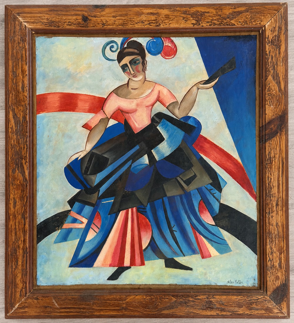 Alexandra Exter (1882-1949), Cubist Dancer: Alexandra Exter (1882-1949), Cubist Dancer Oil on canvas Signed lower right Dimensions (excluding frame): 54 × 61 cm Dimensions (including frame): 66
