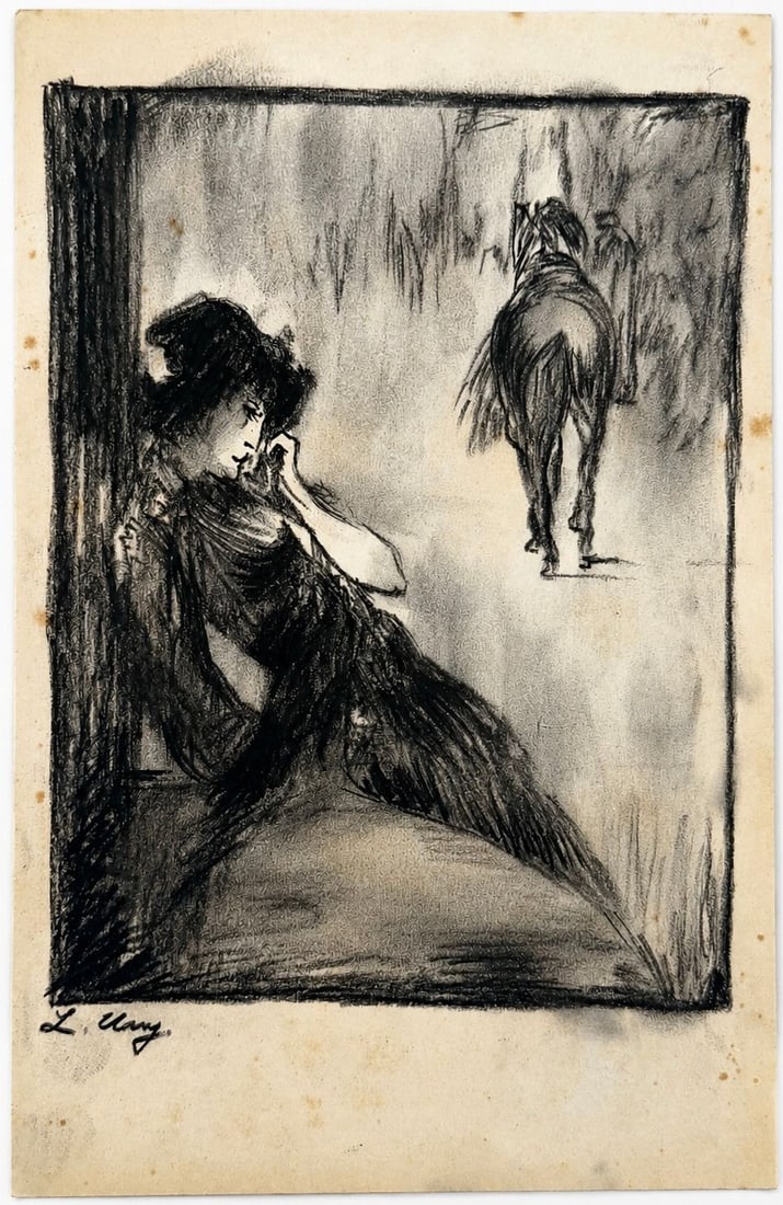 Uri Lesser (1861-1931), Melancholy Woman (1 of 2)