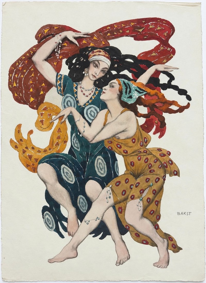 Leon Bakst (1866-1924), Theatrical Costume Design (1 of 2)