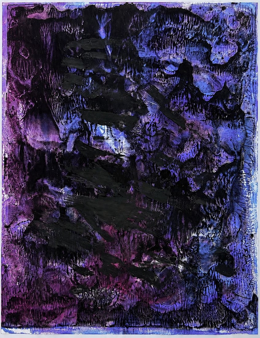 Attributed to Lucio Fontana (1899?1968) Abstract Composition: Mixed media on paper Inscribed on the reverse Dimensions: 20.5 × 26.5 cm Provenance: Private collection of Jean-Philippe Gh