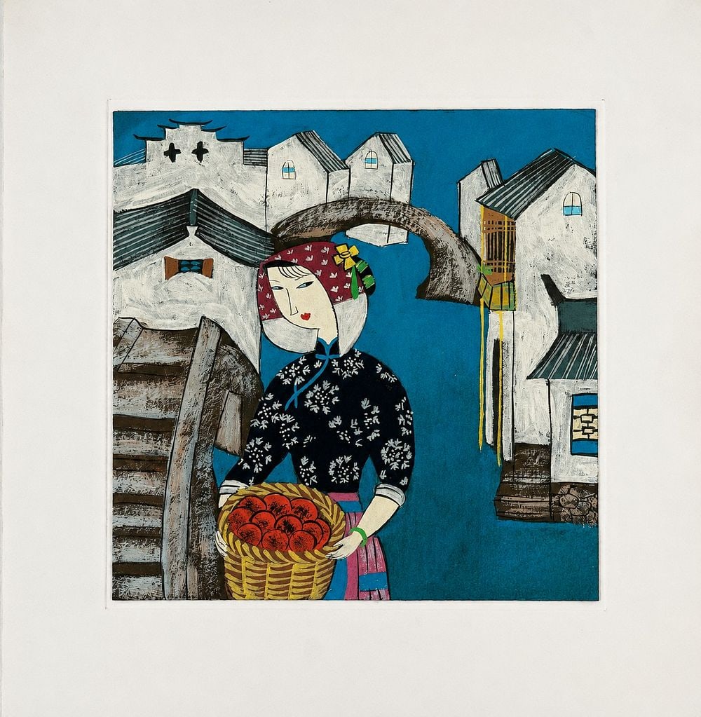 Amedee de La Patelliere (1890?1932) Woman with a Basket (1 of 2)