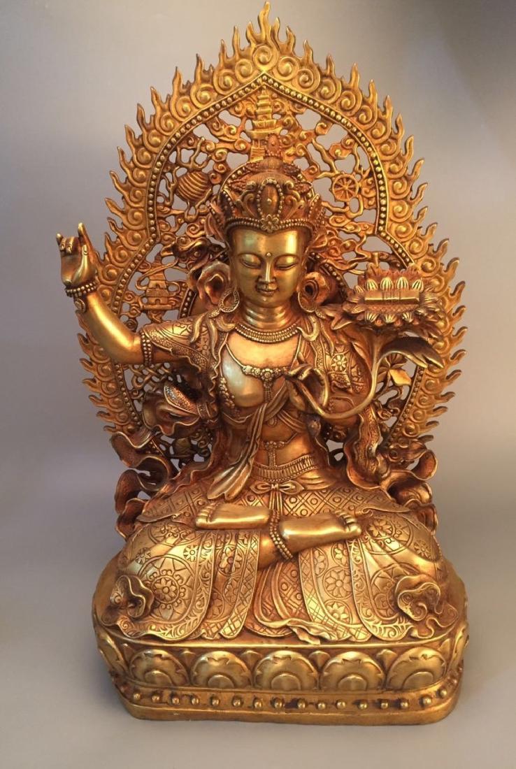 Chinese Gilt Bronze Buddha Sculpture (1 of 10)