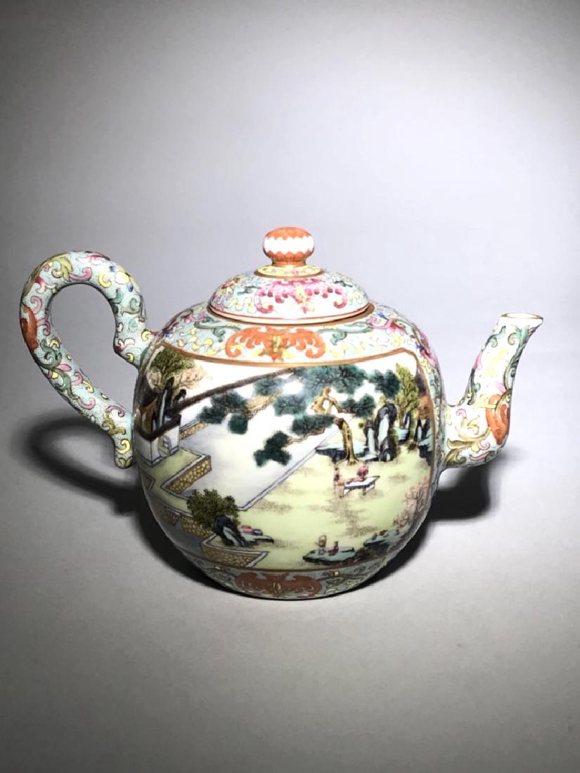 Qianlong Mark, A Famille Rose Teapot (1 of 8)