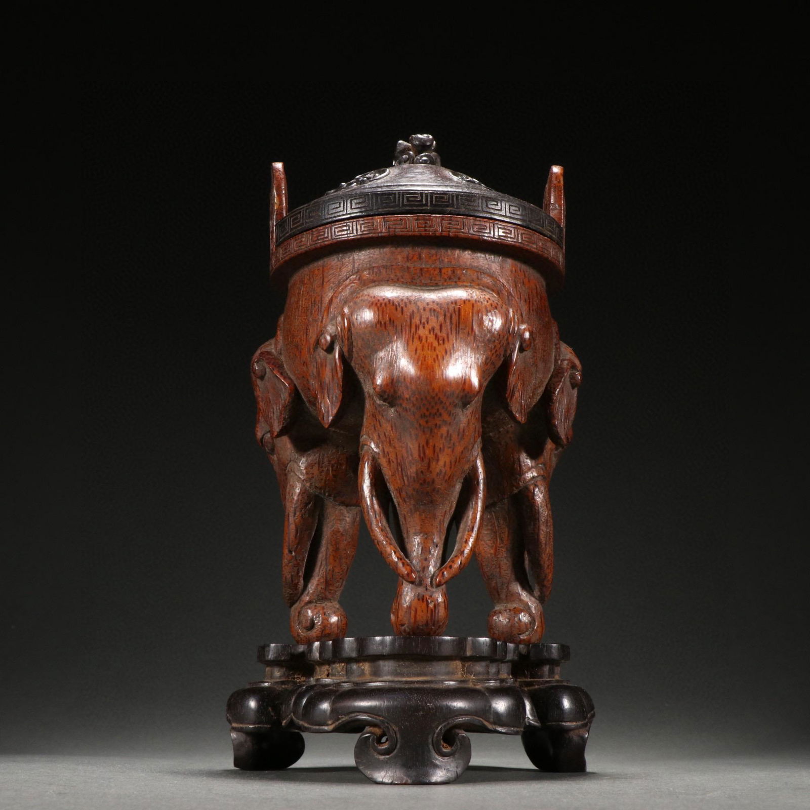 CHINESE CARVED BAMBOO CENSER (1 of 6)