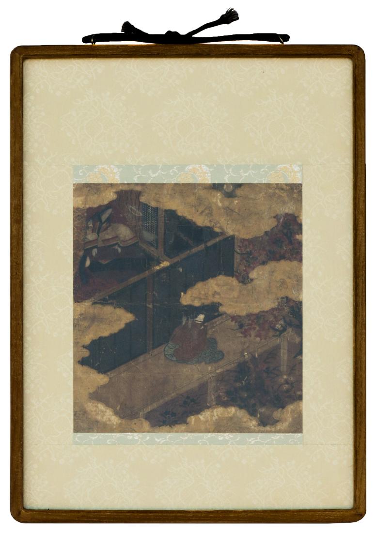 Tosa School, Japanese painted album leaf: Yoshitsune (1 of 1)